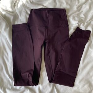 Lululemon Wunder Under Dark Purple High-Waisted Leggings Size 2